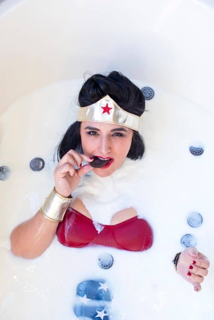 Advice To The Young Wonder Woman, On Her First Milk Bath 1 001