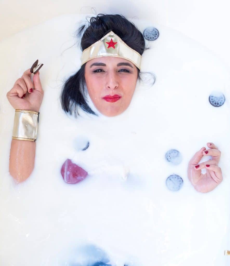 Advice To The Young Wonder Woman, On Her First Milk Bath 3 002