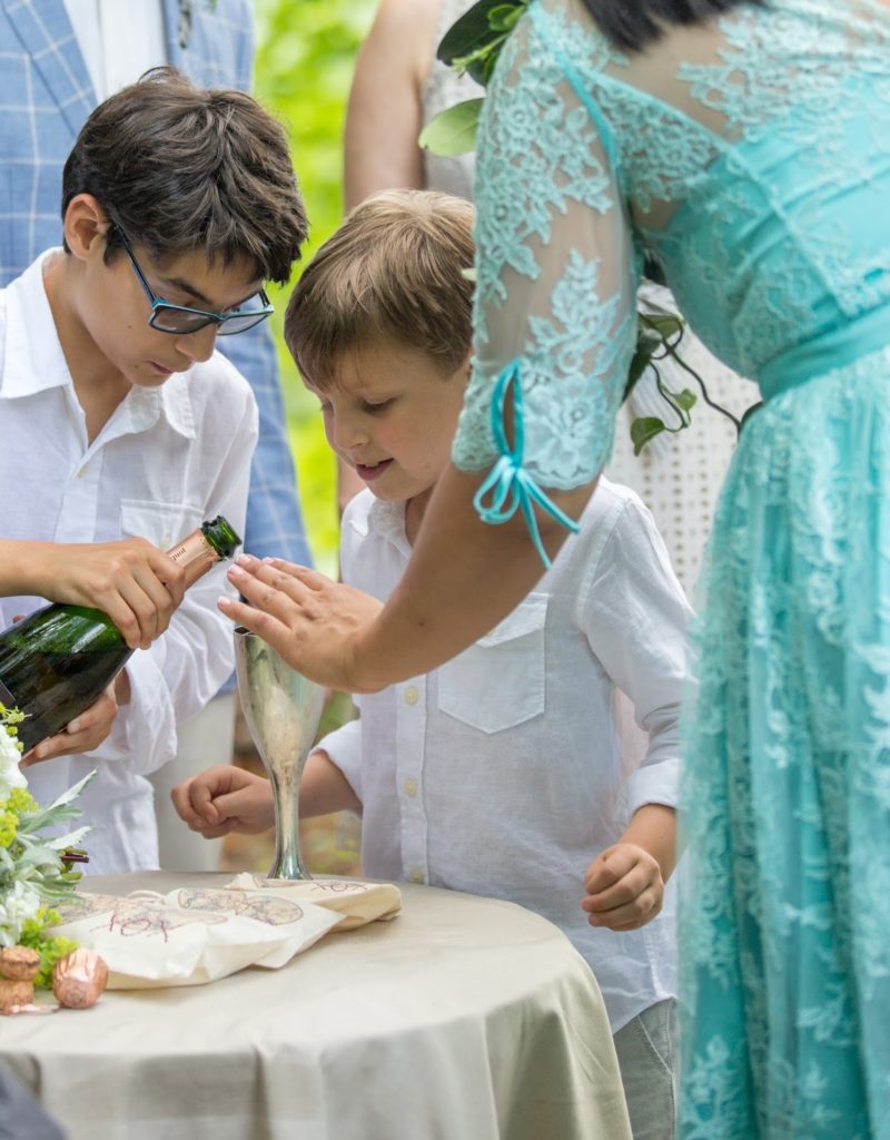 Heather + Nathan, Family Vow Renewal with Kissing on the Lips 22 A full cup Alisa Tongg Celebrant Family Vow Renewal at The Living Wall at Promise Ridge Jeremie Barlow Photography