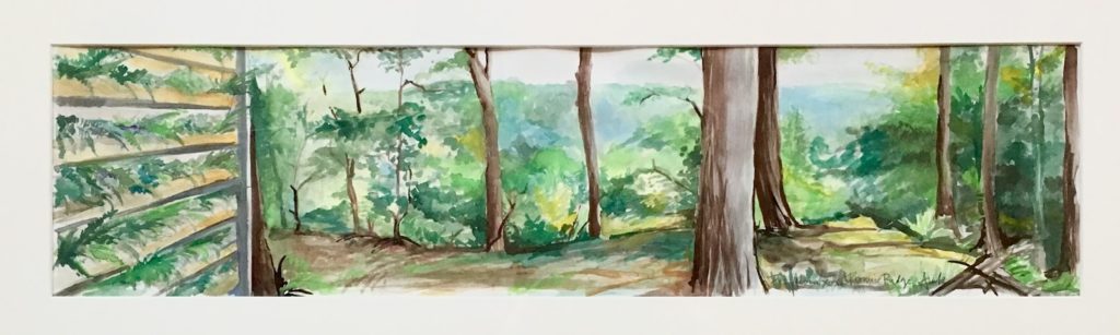 Heather + Nathan, Family Vow Renewal with Kissing on the Lips 2 The Living Wall at Promise Ridge original painting by Heather Arak
